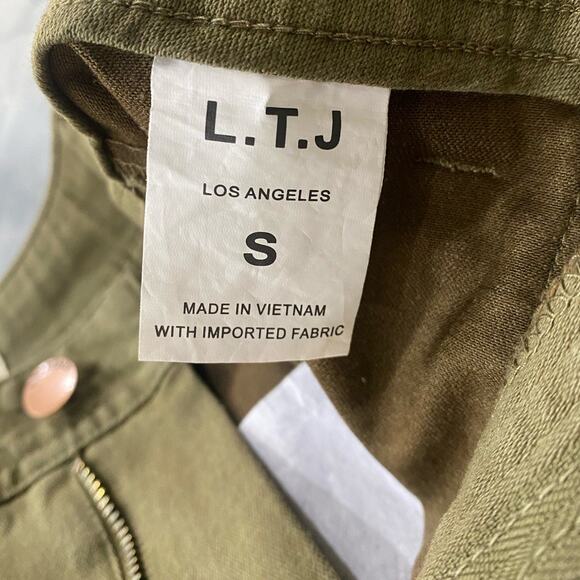 L.T.J.  Zip Cuff Utility Pants - Moss small - Picture 8 of 9